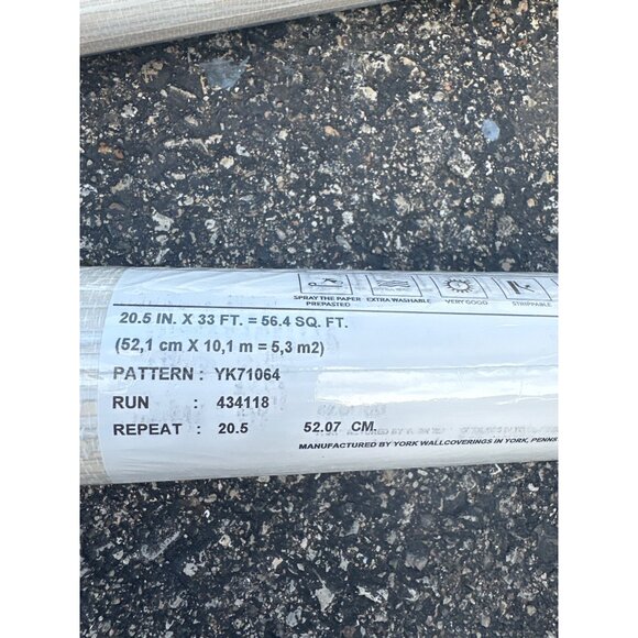 New Chesapeake Grassweave Imitation Grasscloth Peach Wallpaper (8 Available) - Picture 3 of 4